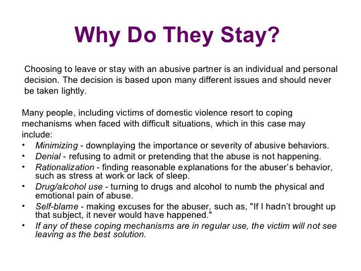 Why Women Stay With Abusive Men Why Women Stay With Abusive Men